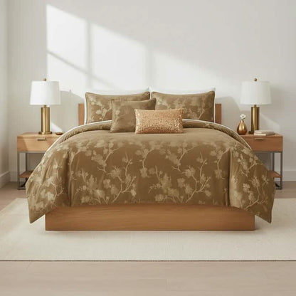 Floral 5-Piece Comforter Set - Farmhouse Bed in a Bag