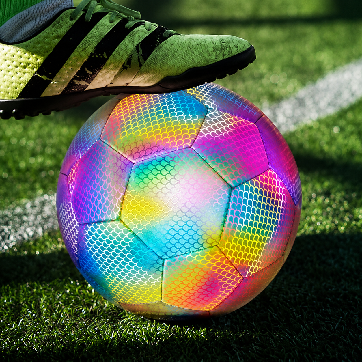 Holographic Glow Soccer Ball – Stand Out on the Pitch Every Game