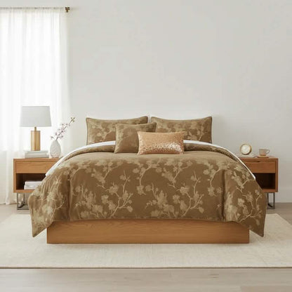 Floral 5-Piece Comforter Set - Farmhouse Bed in a Bag