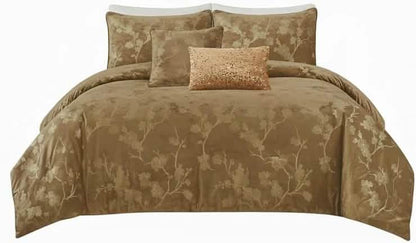 Floral 5-Piece Comforter Set - Farmhouse Bed in a Bag