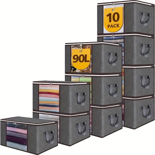 Clothes Storage Bags for Underbed Organization (10-Pack)