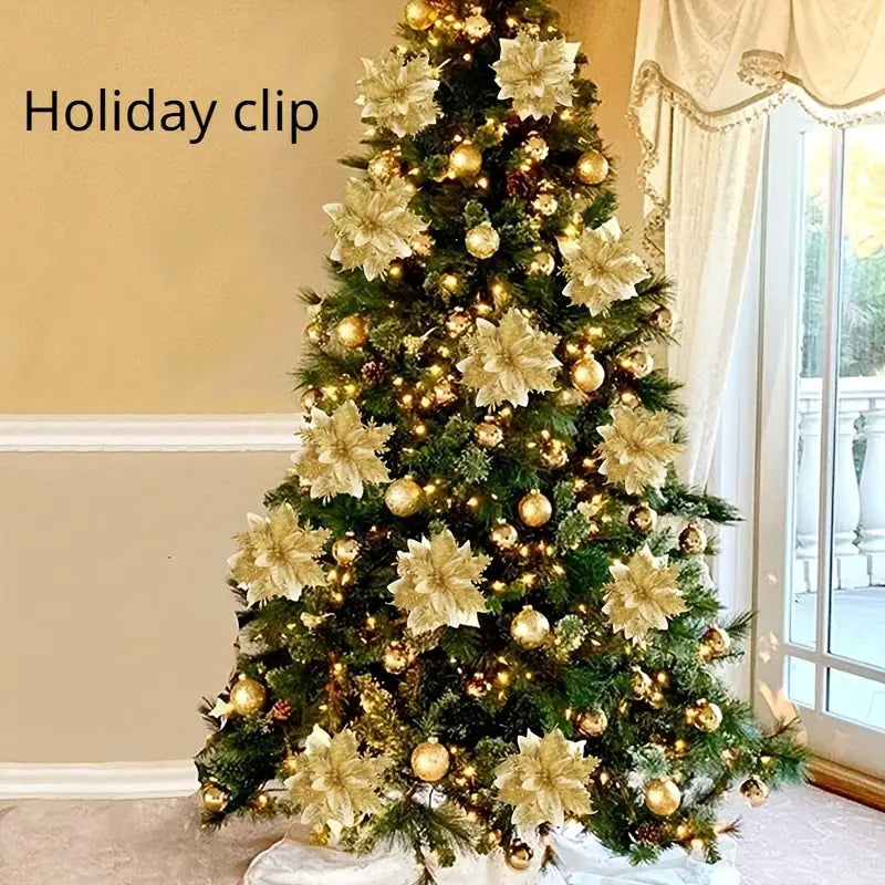 30PCS Mini Metal Clips for Christmas - Festive Ornament Fixing Clips