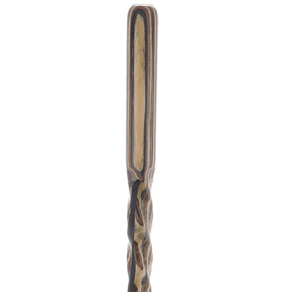USA-Made Buckskin Colortone Hiking Staff: Rustic, Compass