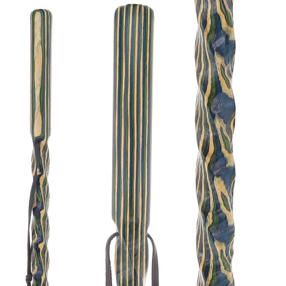 USA-Made Land & Sea Light Colortone Hiking Staff: Rustic, Compass