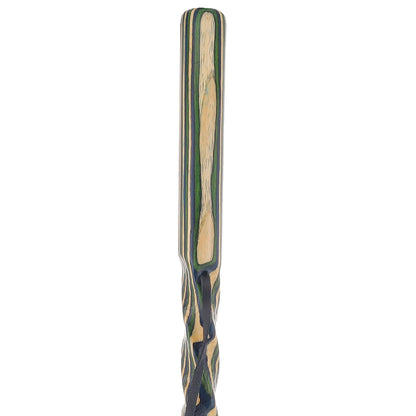 USA-Made Land & Sea Light Colortone Hiking Staff: Rustic, Compass