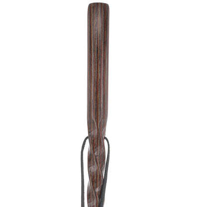USA-Made Colortone Jacaranda Hiking Staff: Rustic with Compass