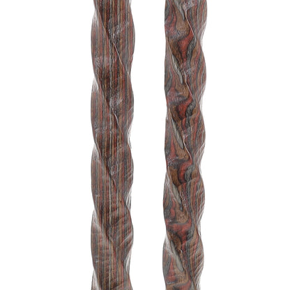 USA-Made Colortone Jacaranda Hiking Staff: Rustic with Compass