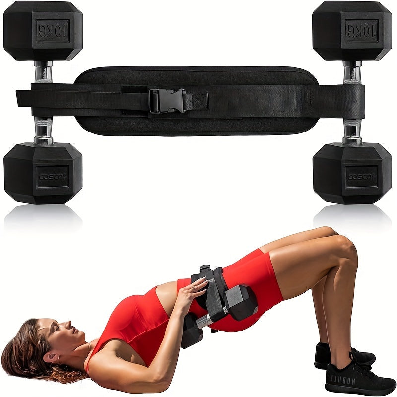 Weighted Waist Trainer Belt - Adjustable Resistance(Black)