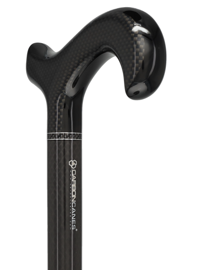 Dr. House Flame Folding Derby Cane: Foldable & Adjustable Carbon Fiber