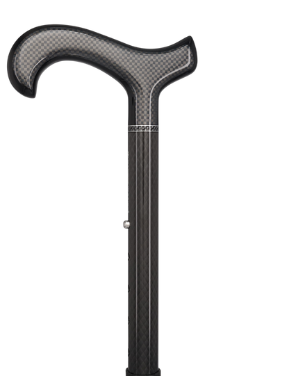Premium Carbon Fiber Cane, Triple Wound, Adjustable & Foldable