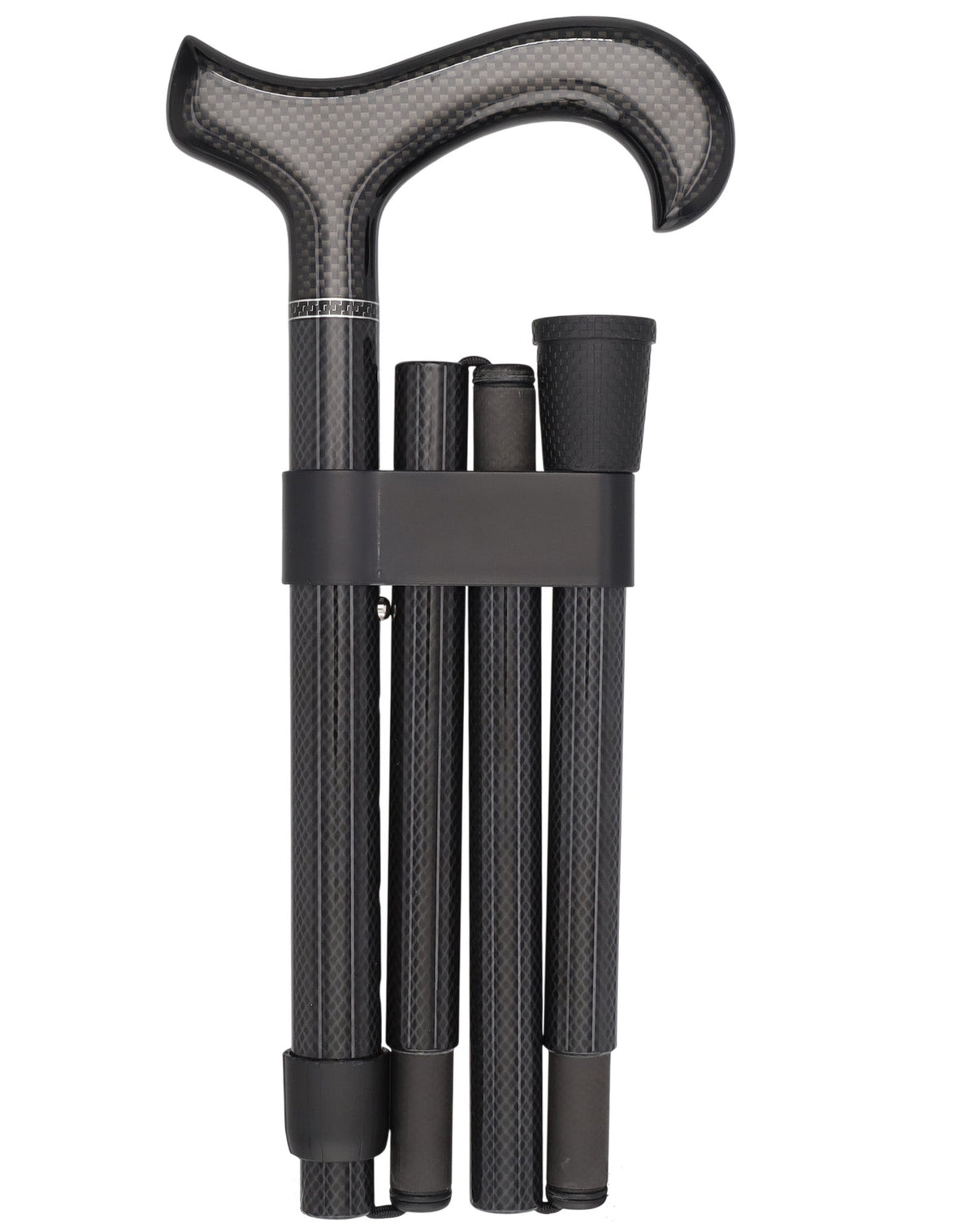 Lightweight Mesh Carbon Fiber Cane - Foldable & Adjust