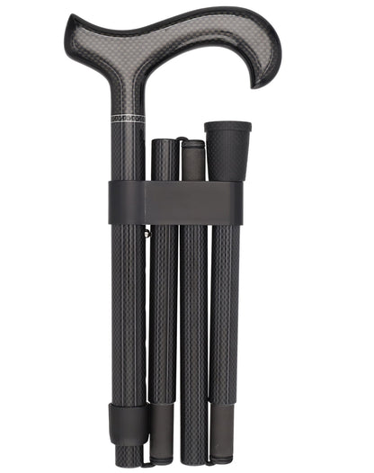 Lightweight Mesh Carbon Fiber Cane - Foldable & Adjust