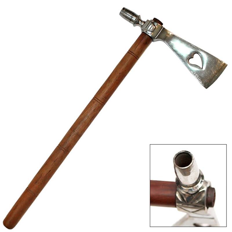 17.5 Inches Bleeding Heart Tomahawk Peace Pipe  - TOPHATTER'S ARMORY DEALS