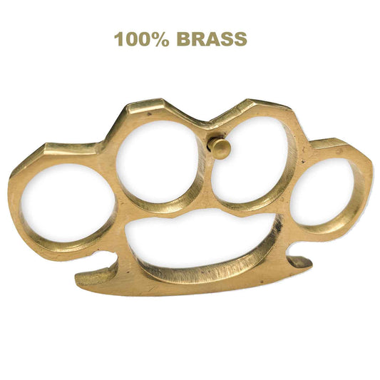 100 % Real Genuine Brass Knuckle Duster Belt Buckle Paperweight