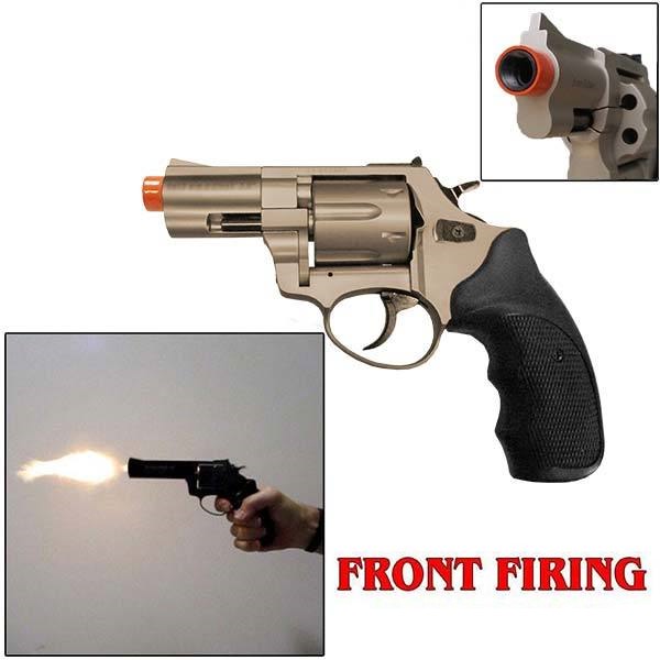 Zoraki R1 2.5" Barrel - Front Firing Blank Gun Revolver Satin Finish - TOPHATTER'S ARMORY DEALS