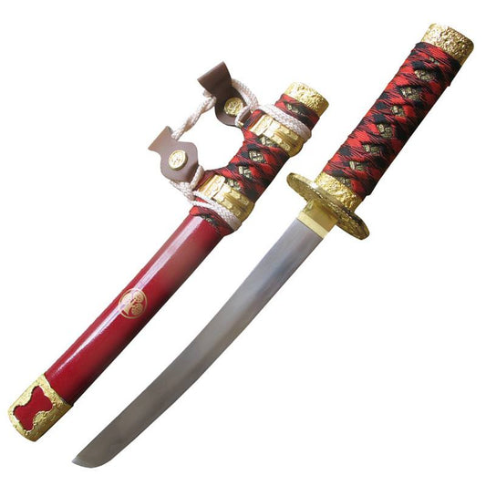 Red Dragons Rapture Tanto Japanese Short Tachi Sword