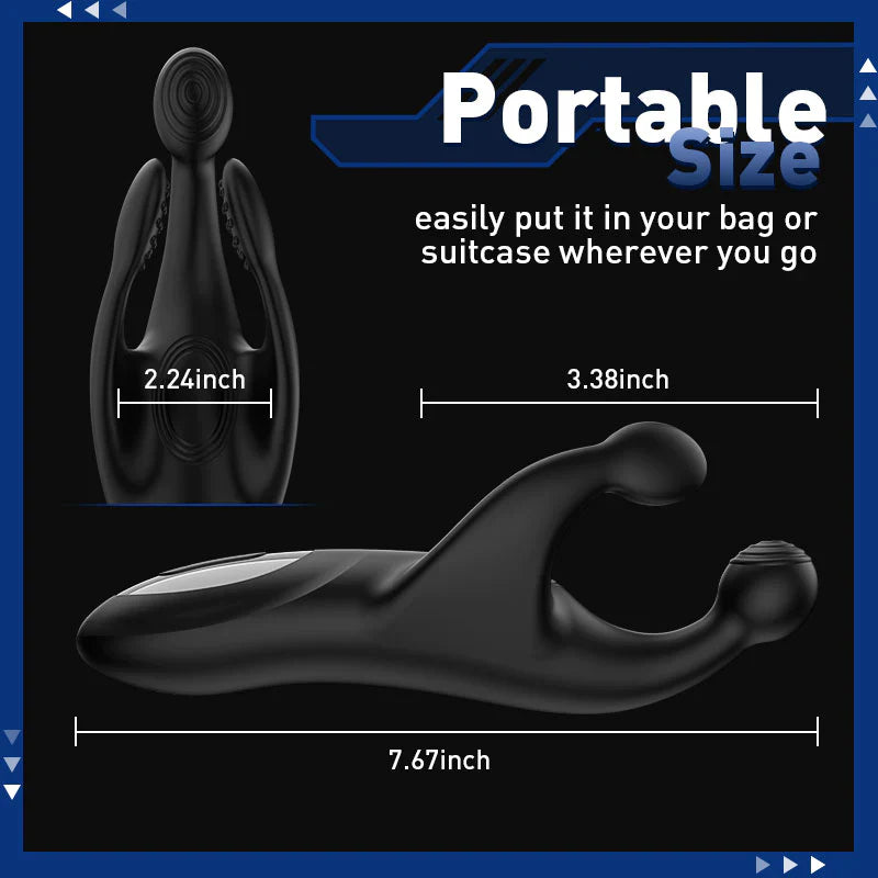 KRANICH 10 Patting & 10 Vibrating Male Vibrating Glans Trainer Stimulator