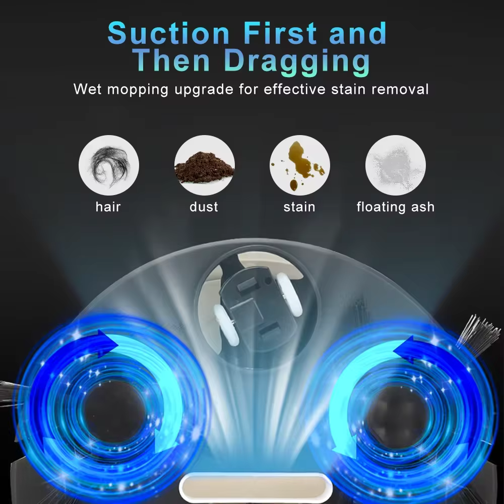 Fully Automatic 3-in-1 Sweeping Robot | Black