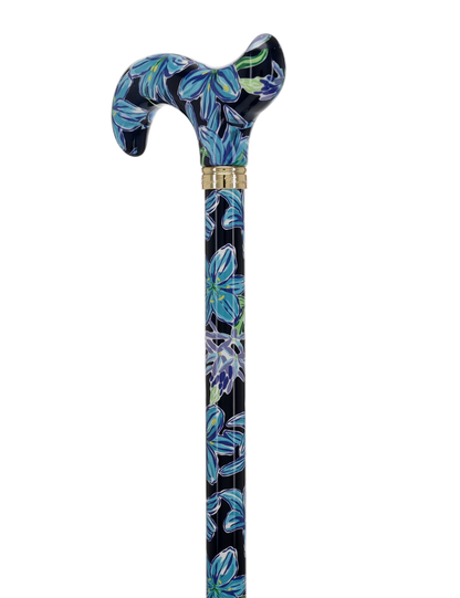 HD Pattern Designer Cane - Matching Handle & Shaft - Durable Adjustable Aluminum