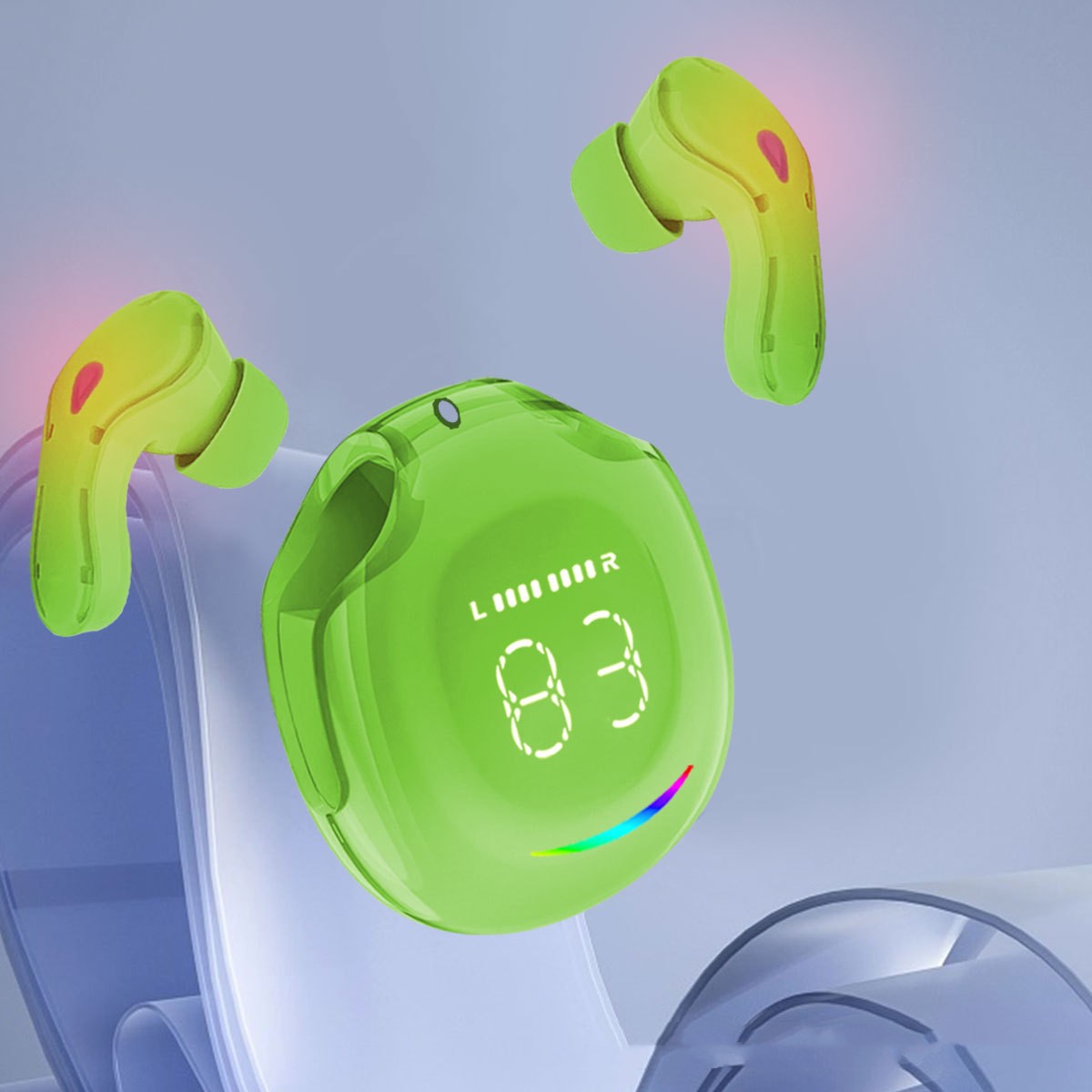 Comfortable In-Ear Wireless Earbuds with Loud Clear Sound and Long Battery