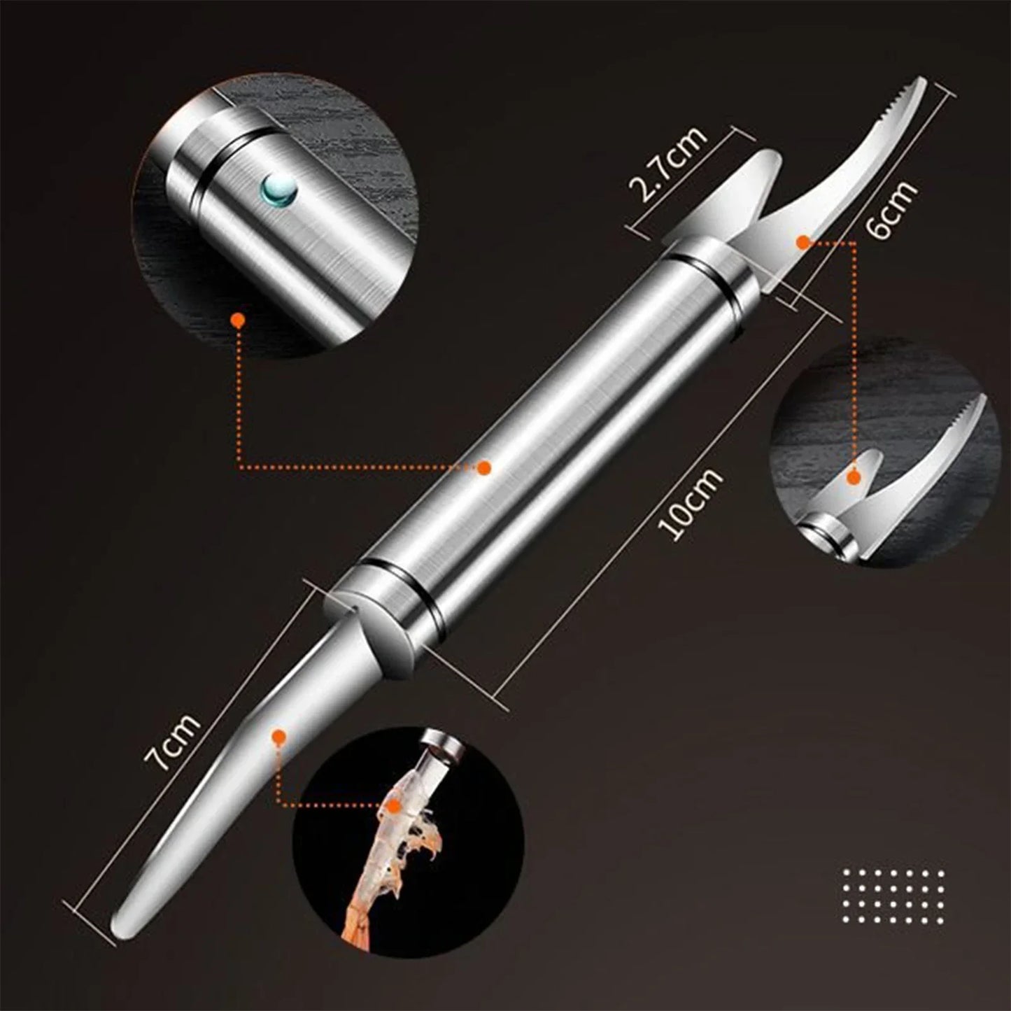 6-in-1 Multifunctional Shrimp Peeler & Fish Scaler