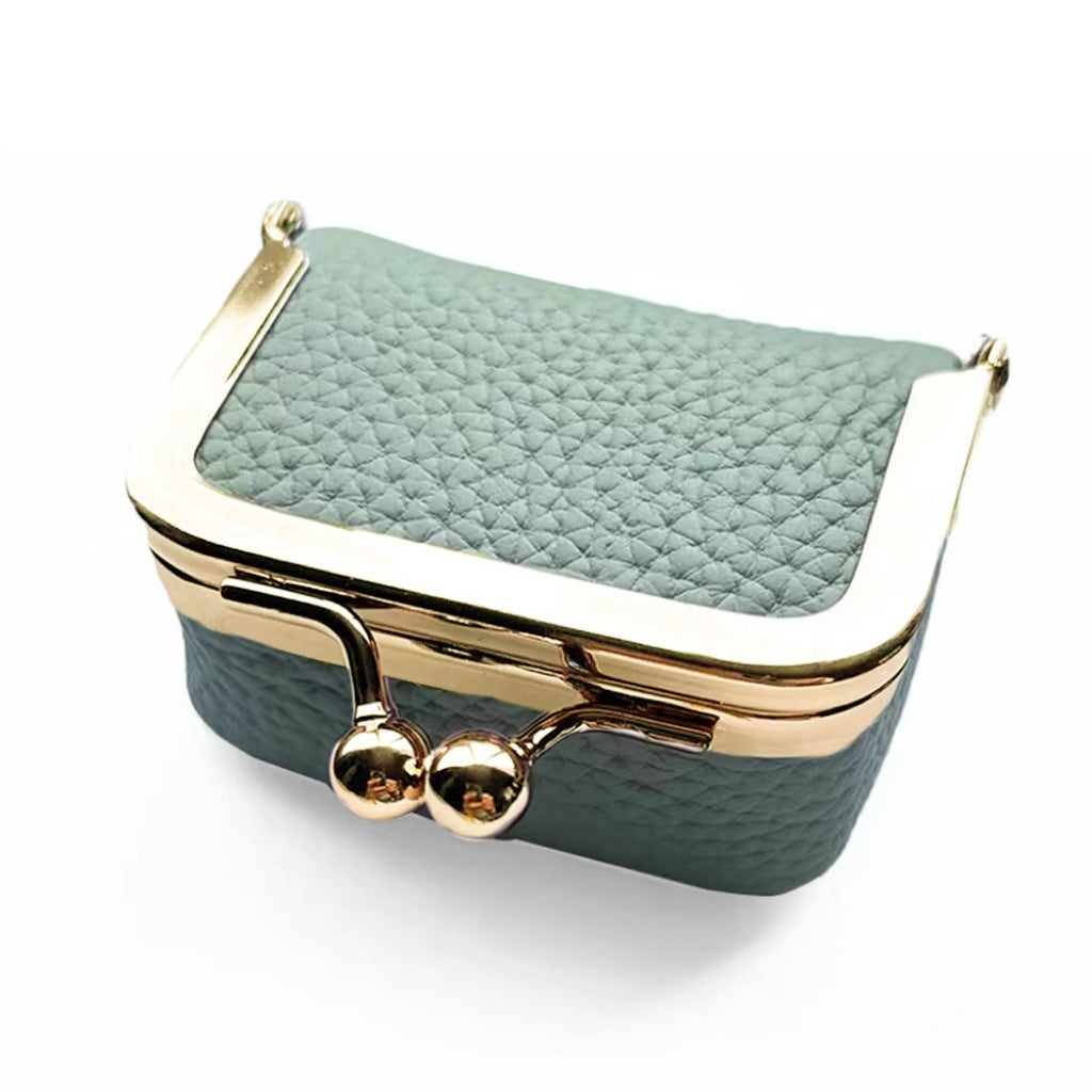Travel Jewelry Case Organizer in Genuine Leather for Purse and Carry-On
