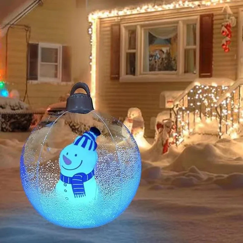 Outdoor LED Christmas Inflatable Ball Decoration