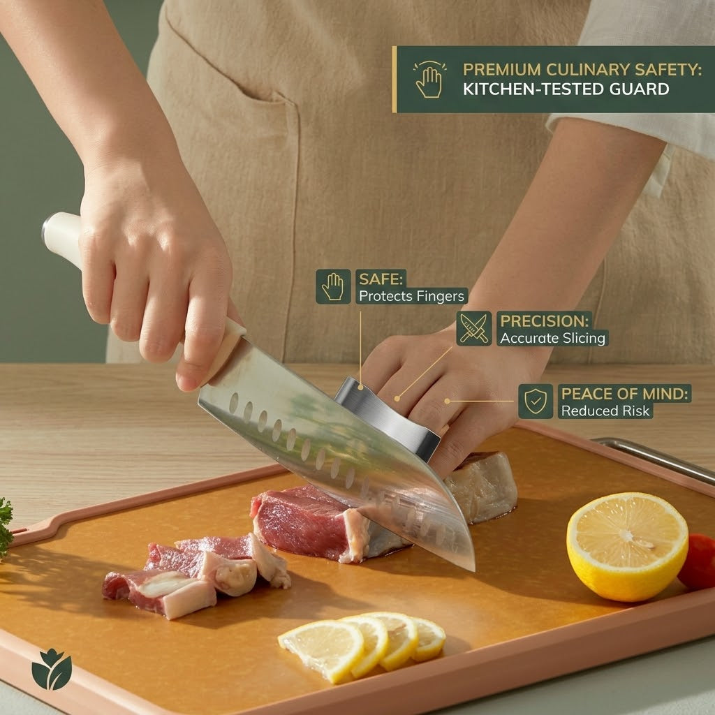 Stainless Steel Finger Guard Set Perfect Gift for Home Cooks