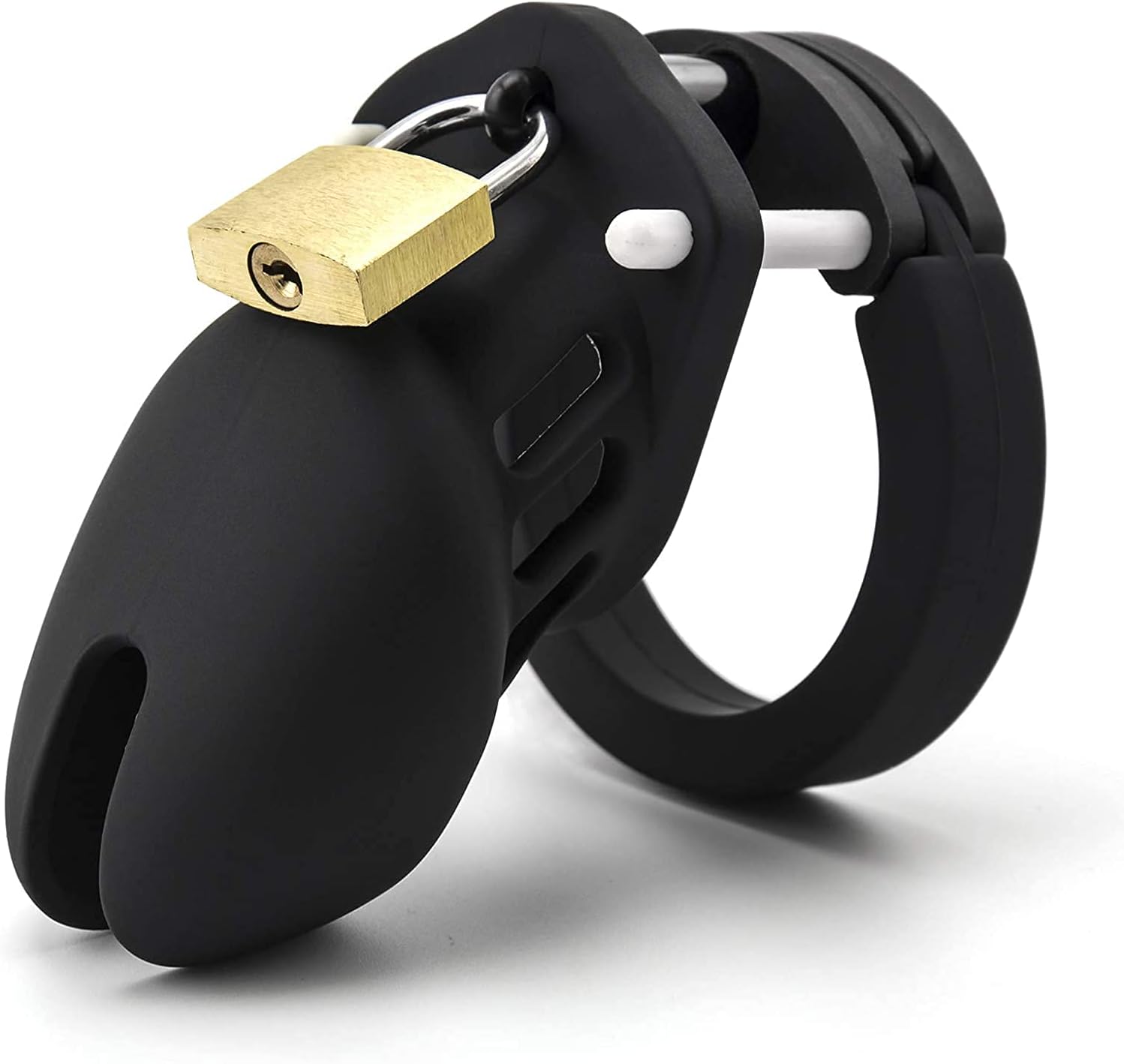 Ultimate Control: Silicone Cock Cage Chastity Device for Male Penis Exercise - Adult Wellness Product product image for intim