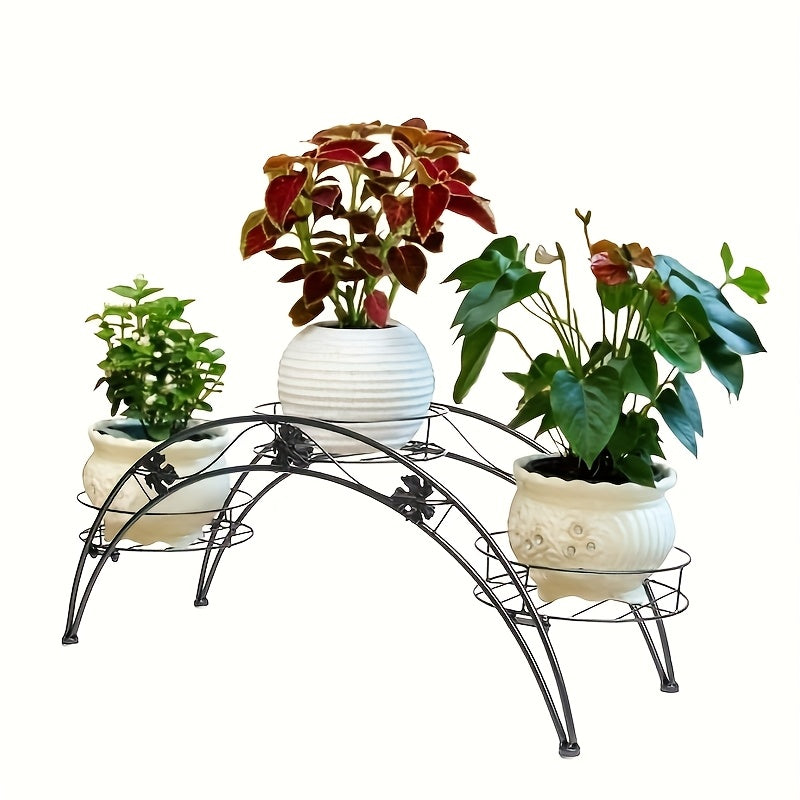 Arched Iron Plant Stand Flower Pot Holder