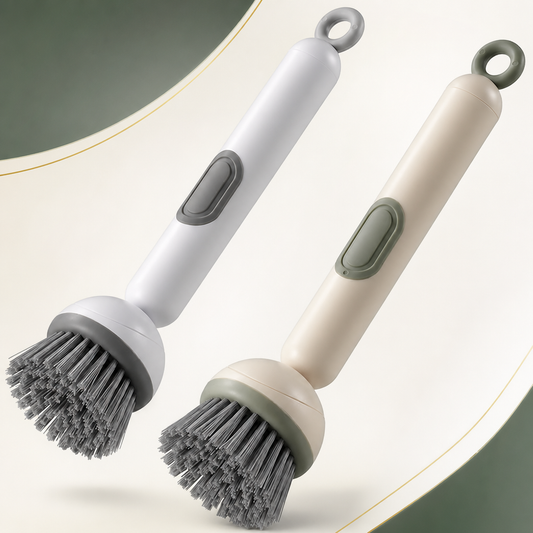 Kitchen Soap Dispensing Dish Brush for Effortless Clean Living