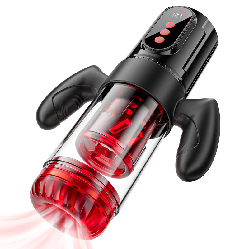 【Pre-sale until 7/17】Terminator - Telescopic Rotating Male Masturbator - 9 Modes Sucking Thrusting with Handle