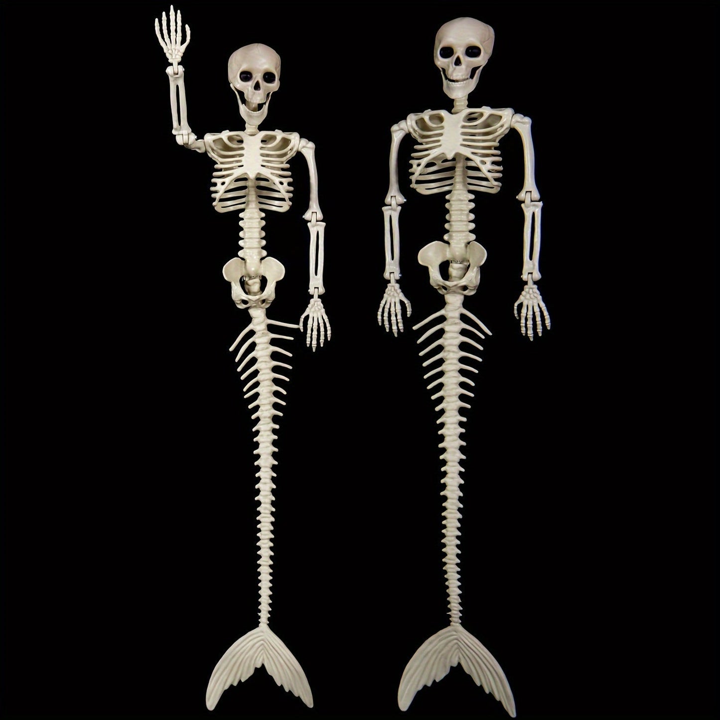 Mermaid Skeleton Decoration -  Nautical Theme Hanging Prop