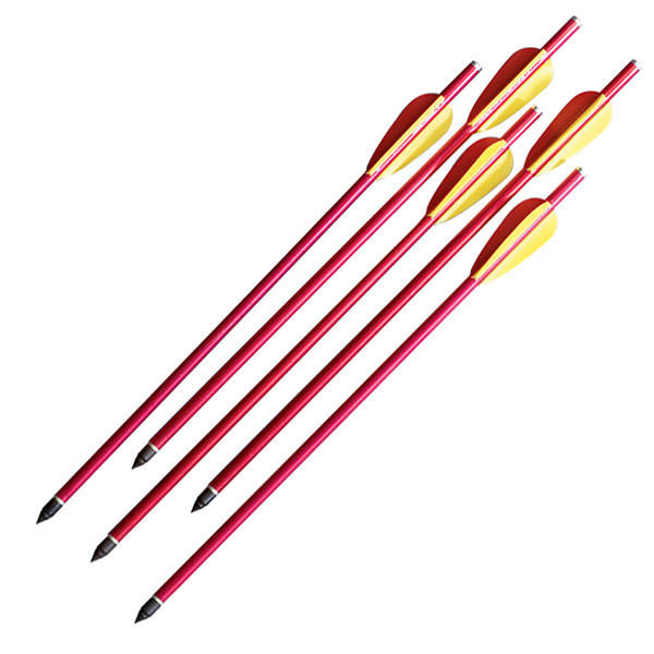 5 Pcs Rifle Crossbow Bolts 14 Inch Red Aluminum Hunting Arrows - TOPHATTER'S ARMORY DEALS