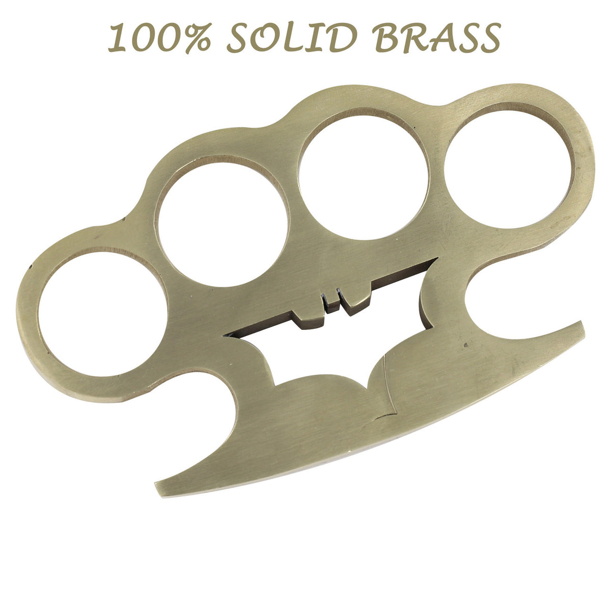 Dark Knight Pure Solid Brass Knuckle Paper Weight Accessory - TOPHATTER'S ARMORY DEALS