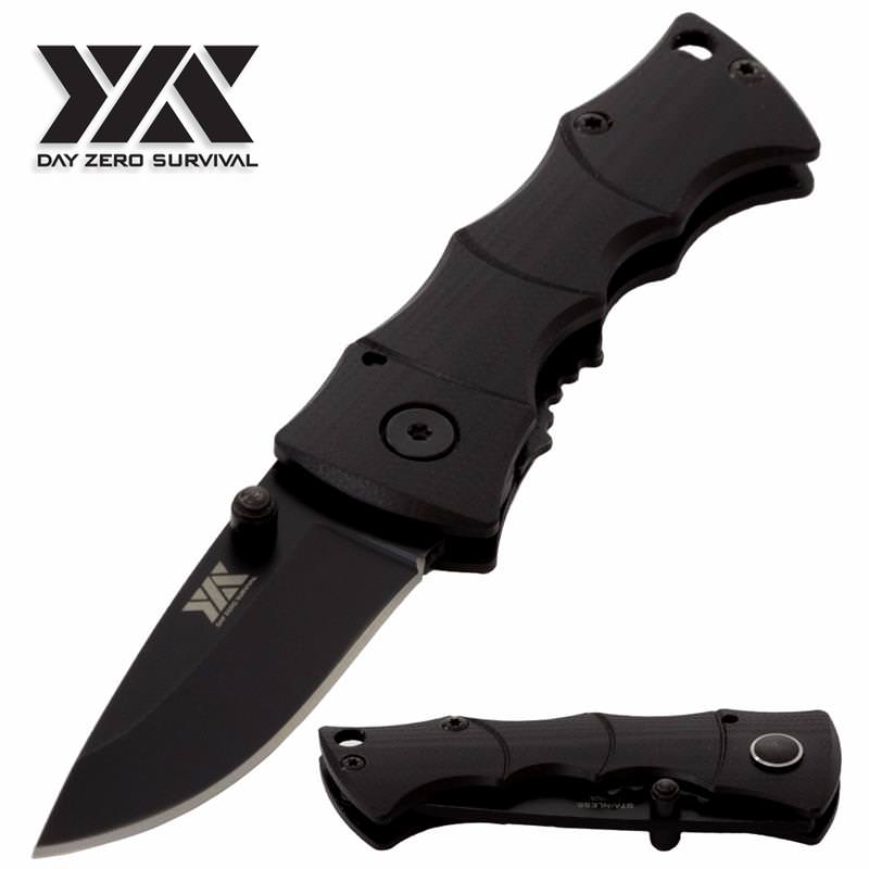 Day Zero Survival 5 Inch Overall EDC Mini Pocket Knife G10 Handle