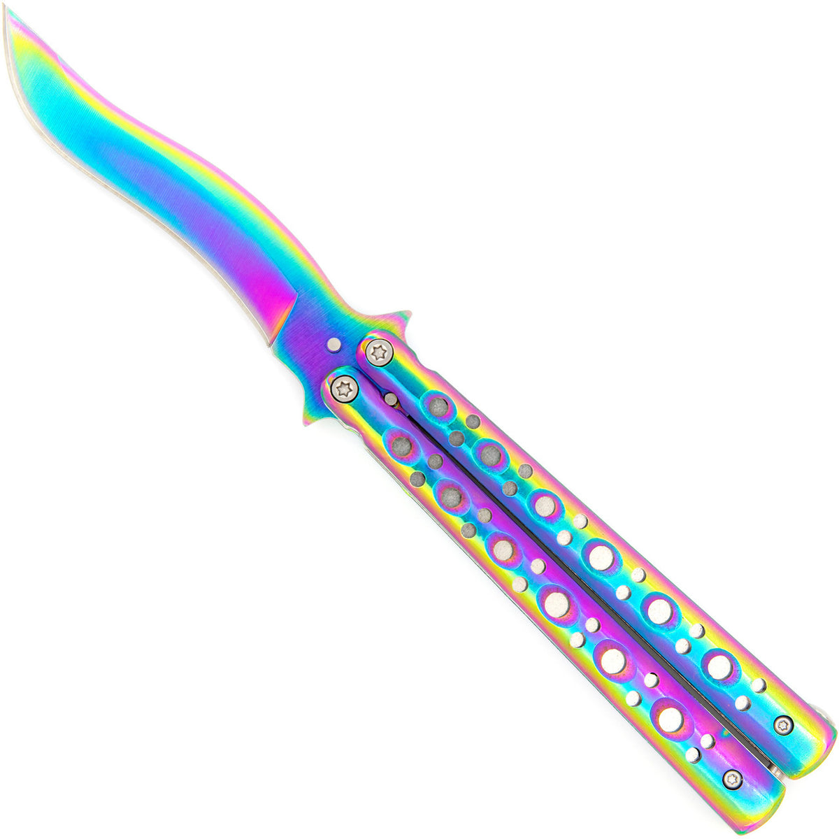 Mutation Warning Balisong Flipper Butterfly Knife - TOPHATTER'S ARMORY DEALS
