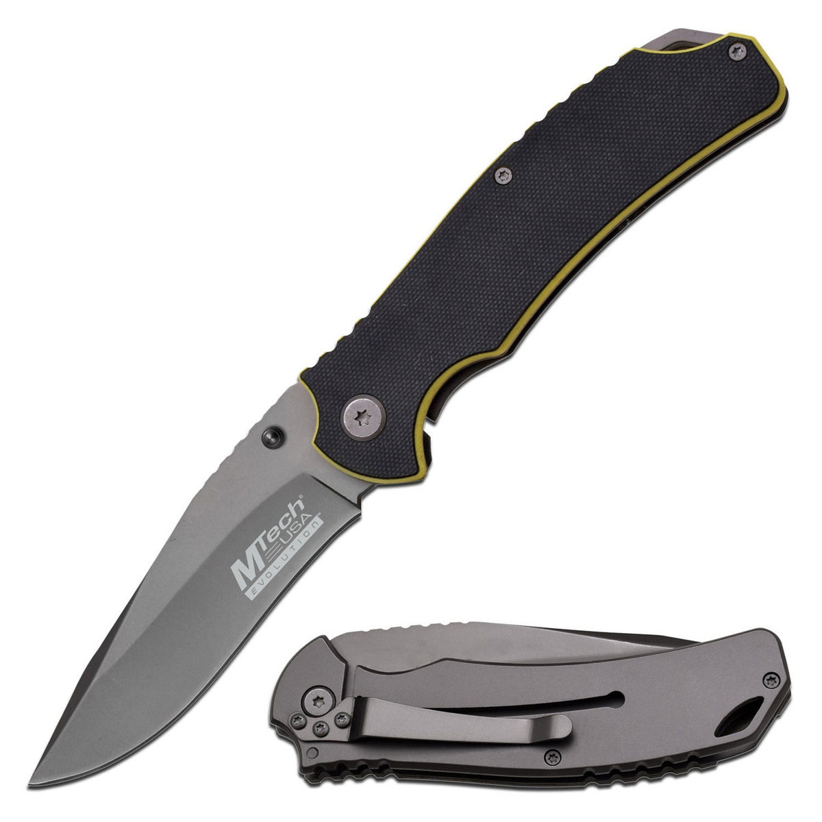 MTech Evolution Spring Assisted Everyday Carry Knife G10 Handle - TOPHATTER'S ARMORY DEALS