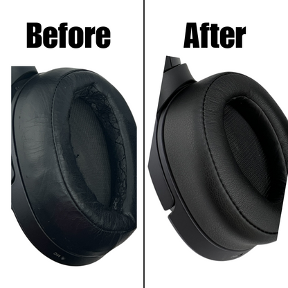 CS Replacement Ear Pad Cushions for Sony MDR-100ABN WH-H900N Headphones