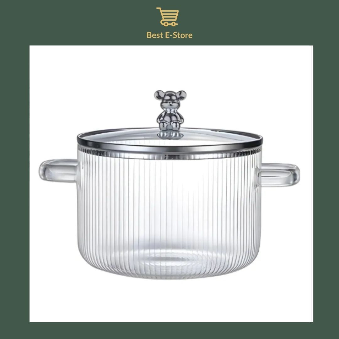 🌟Light Luxury Borosilicate Pot Collection: Sophistication Meets Functionality🍵
