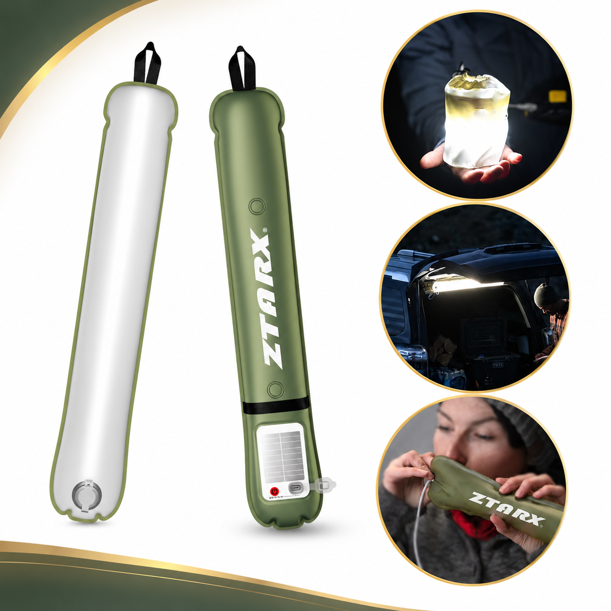 Solar Inflatable Camping Light for Off-Grid Adventures & Confident Outdoor Living