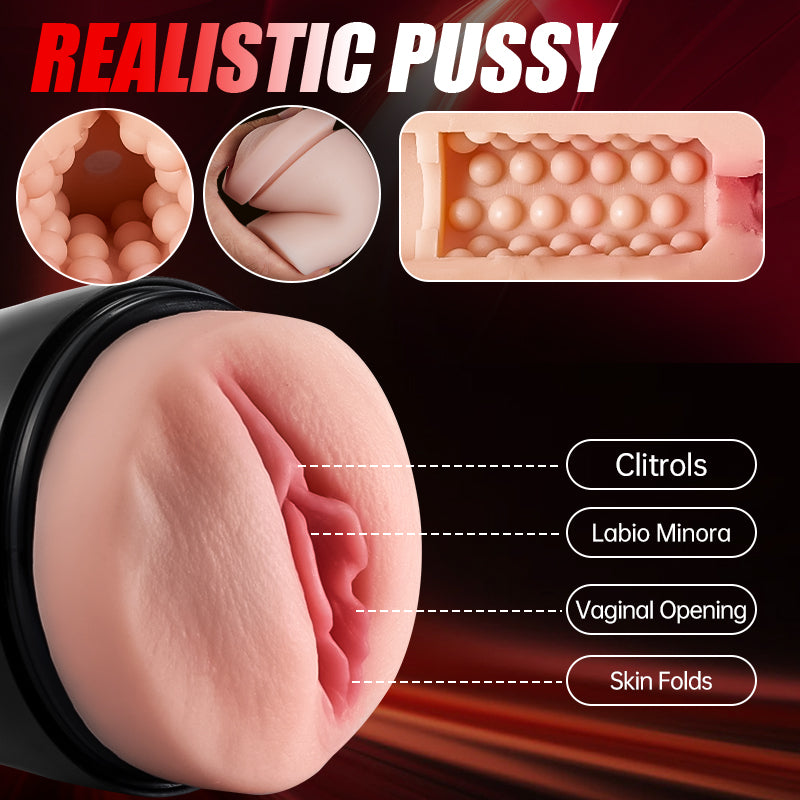 James - Classic 10 Tongue Licking 10 Vibrating Male Stroker