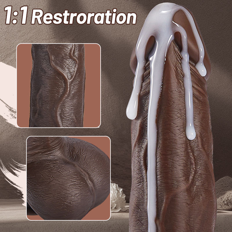 【Add to Cart & Order — Free Lube Included】Wilson - 8.7 Inch Remote Control 5 Thrusting 10 Vibrating Rotating Dildo