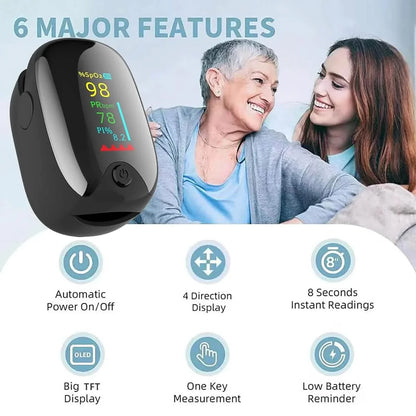 Finger Pulse Oximeter – Heart Rate & SPO2 Monitor
