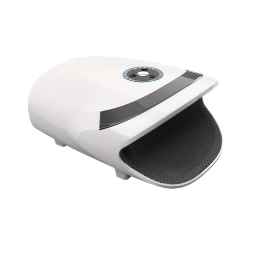 Cordless Hand Massager with Compression & Heat(White)
