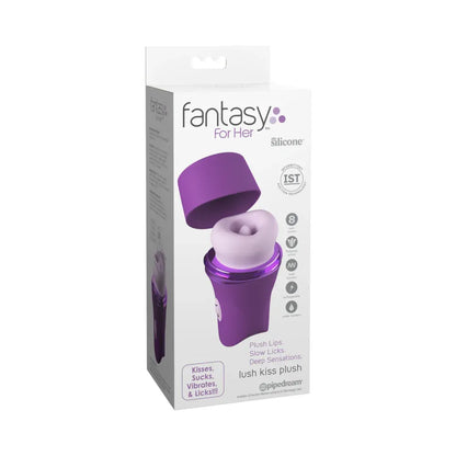 Fantasy for Her Lush Kiss – Silicone Suction and Vibration Lip Toy