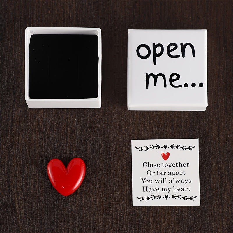 Open Me Surprise Gift Box with Resin Heart