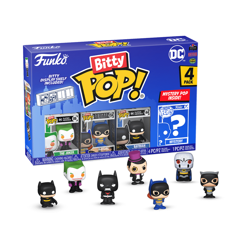 DC Comics – Batman, Batgirl & The Joker Bitty Pop! 4-Pack