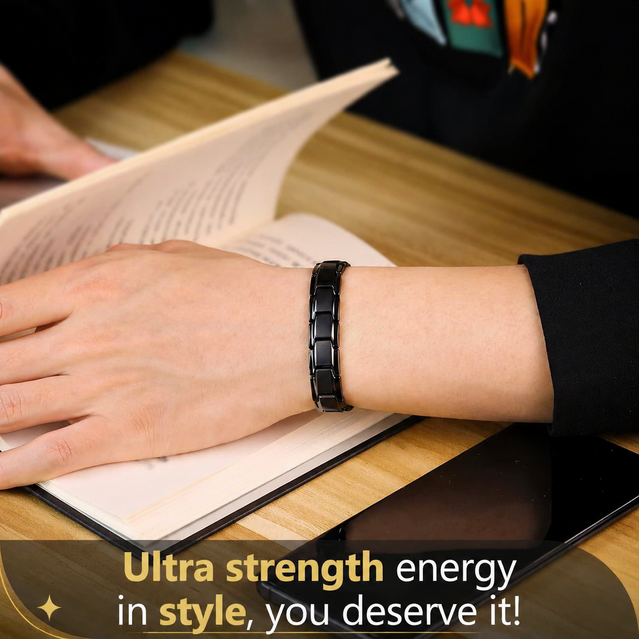 Premium Magnetic Bracelet Gift Set with Sizing Tool Included