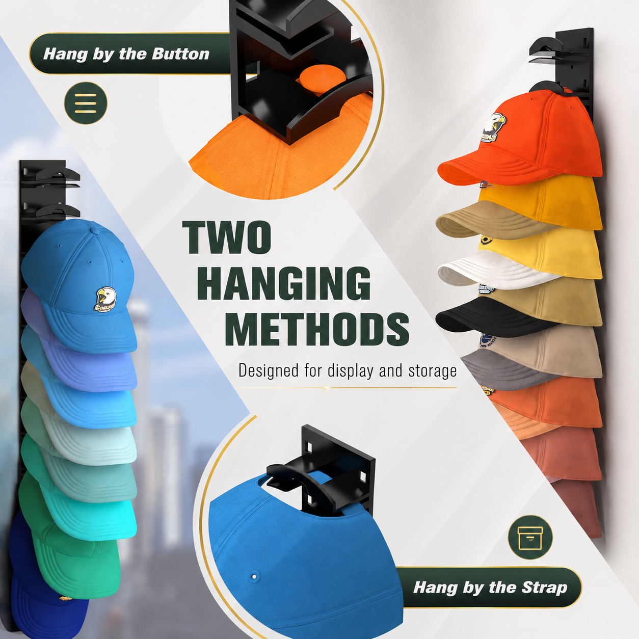 Baseball Cap Display Rack - Show Off Your Hat Collection in Style